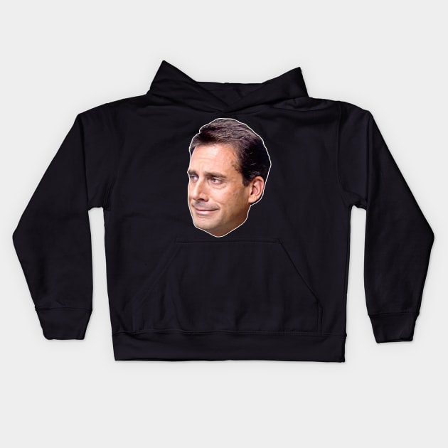 Crying Michael Scott Kids Hoodie by DankFutura